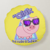 インクを入れてもファッション ラウンドクッション (裏面)