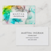 インクアモダンート抽象デザイン 名刺 (正面/裏面)