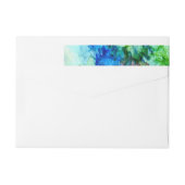 インクアートの飛び散った包みラベル ラップアラウンドラベル (裏面)