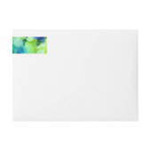 インクアートの飛び散った包みラベル ラップアラウンドラベル (正面)