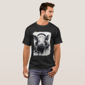 インクアートスプラッシュアニマルピグ Tシャツ (正面フル)