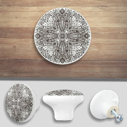 インクアートセラミックドアプルノブ セラミックノブ