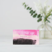 インクアートモダンホッ鮮やかトピンクブラック 予約カード (スタンド正面)