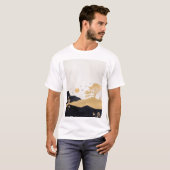 インクア中国のート,デジ中国のタルアート,ヴィンテージリター Tシャツ (正面フル)