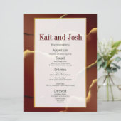 インクイアーストーネレッド抽象芸術アメージングファブ結婚ズ 招待状 (スタンド正面)