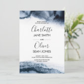 インクイウォーターカラー結婚式招待状 招待状 (スタンド正面)