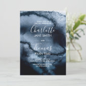 インクイウォーターカラー結婚式招待状 招待状 (スタンド正面)