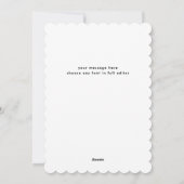 インクイフレームBW弓メリークリスマスコラージュ写真 シーズンカード (裏面)