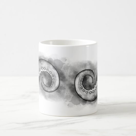 インクイーの水色の触手タコはレビよりも コーヒーマグカップ (中央)