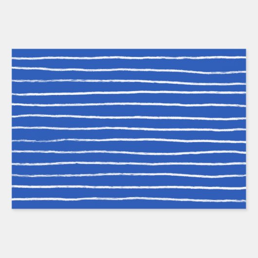 インクイーストライプラインシンプルブラッシュストロミニマルーク ラッピングペーパーシート (正面2)