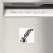 インクウェルの羽のクイルインクペン マグネット (インサイチュ (食洗機))