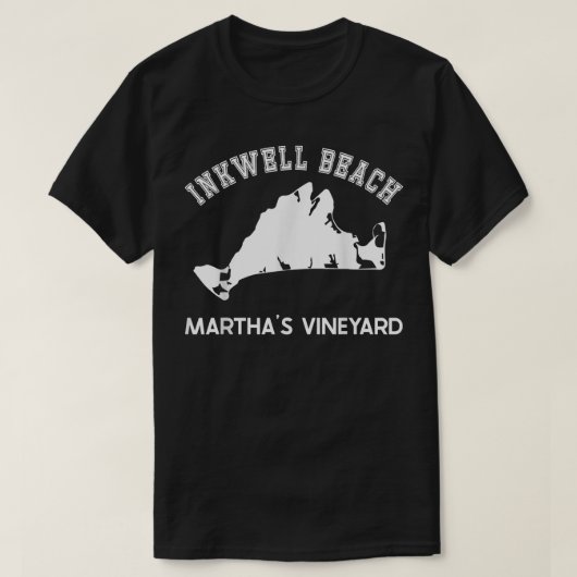 インクウェルビーチ、オークブラフス、マーサのブドウ園、MA V Tシャツ (デザイン正面)