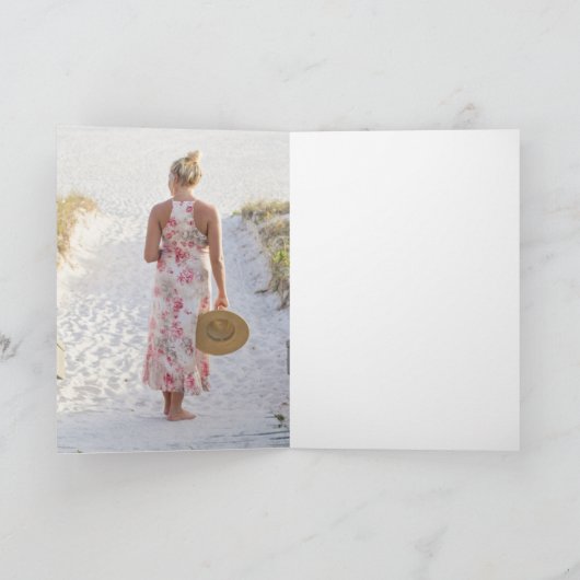 インクウエル及び羽ペン文房具フォトノテカード サンキューカード (内部)