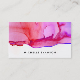 インクウォーター色ピンククリエイティブディレクター 名刺