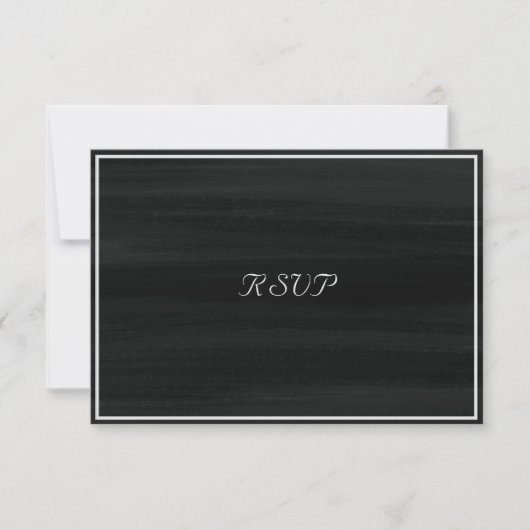 インクエレガントウォッシュRSVP 出欠カード (正面)