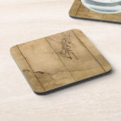 インクオン日本の紙ギボンズ霊長類&ランドスケープ コースター (左側)