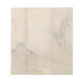 インクオン日本の紙ギボンズ霊長類&ランドスケープ ノートパッド (正面)