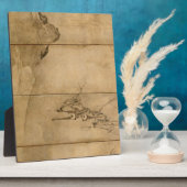 インクオン日本の紙ギボンズ霊長類&ランドスケープ フォトプラーク (側面)