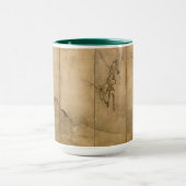 インクオン日本の紙ギボンズ霊長類&ランドスケープ マグカップ (中央)