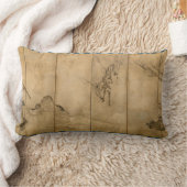 インクオン日本の紙ギボンズ霊長類&ランドスケープ ランバークッション (ブランケット)