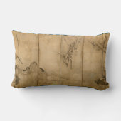 インクオン日本の紙ギボンズ霊長類&ランドスケープ ランバークッション (裏面)