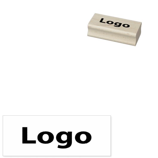 インクカスタムパッド付きロゴ木製ゴム印 ラバースタンプ (押印)