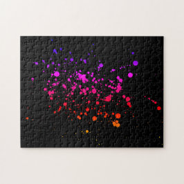 インクカラフル（ばちゃばちゃ）跳ねる懸命難易度 ジグソーパズル