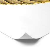 インクカラーにおけるアンモ鮮やかナイト化石 ポスター (角)