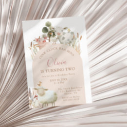 インククラブバモー納屋周囲の庭誕生日 招待状