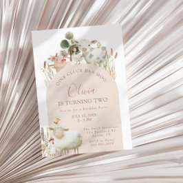 インククラブバモー納屋周囲の庭誕生日 招待状