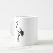 インククレーンイラストレーション- Zen Coffee Mug コーヒーマグカップ (正面左)