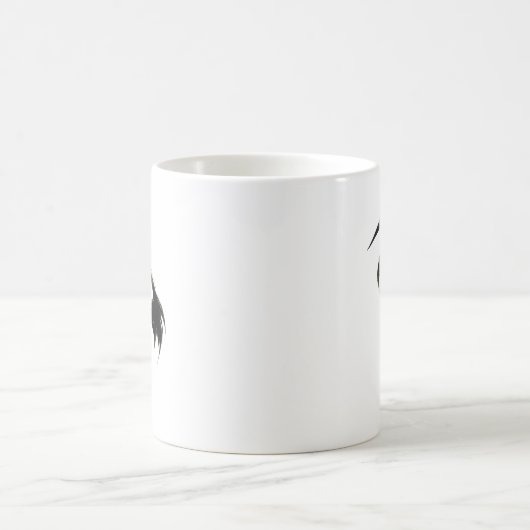 インククレーンイラストレーション- Zen Coffee Mug コーヒーマグカップ (中央)