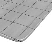 インクグリッド-黒い線-カスタマイズ可能 カッティングボード (角)