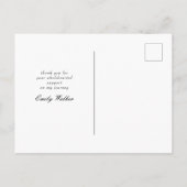 インクスクリプトの卒業発表の写真はがき 案内ポストカード (裏面)