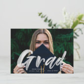 インクスクリプトの卒業発表の写真はがき 案内状 (スタンド正面)