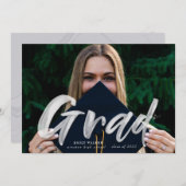 インクスクリプトの卒業発表の写真はがき 案内状 (正面/裏面)