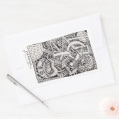 インクスケッチ・エンプティフル 長方形シール (封筒)