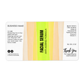 インクストライプのネオンスポイトボトル血清ラベル ラベル