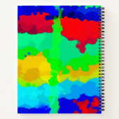 インクスプラッシュ抽象芸術メリークリスマスプレゼントお願い ノートブック (裏面)