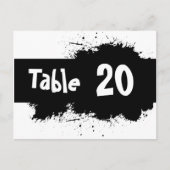 インクスポットテーブル番号はがき ポストカード (正面)