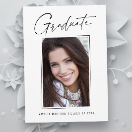 インクスモダンユニークミニマルクリプト大学院写真 案内状