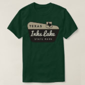 インクスレイク州パークテキサス州ウェルコムサイン Tシャツ (デザイン正面)