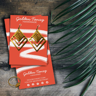 インクスワイプイヤリングネックレスジュエリー表示カード