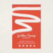 インクスワイプイヤリングネックレスジュエリー表示カード (裏面)