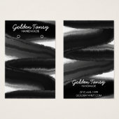 インクスワイプイヤリングネックレスジュエリー表示カード (正面&裏面)