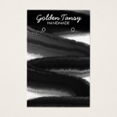 インクスワイプイヤリングネックレスジュエリー表示カード (正面)