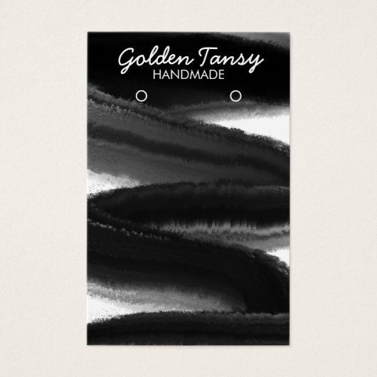 インクスワイプイヤリングネックレスジュエリー表示カード (正面)