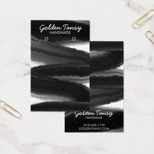 インクスワイプイヤリングネックレスジュエリー表示カード (オフィス)