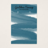 インクスワイプイヤリングネックレスジュエリー表示カード (正面)