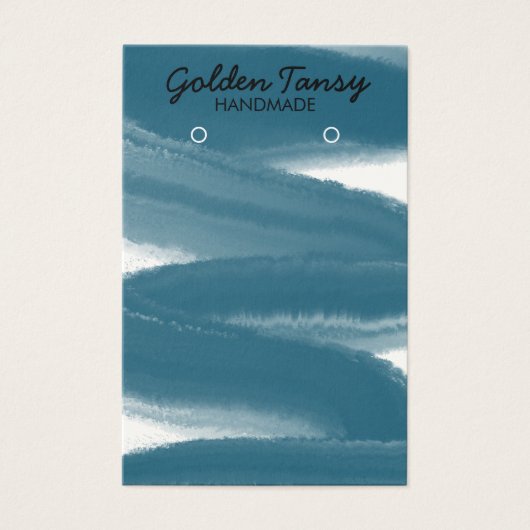 インクスワイプイヤリングネックレスジュエリー表示カード (正面)